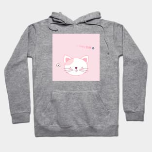 'Cute Animal Couple Classic Logo Design for Couples - Sweet Kitten Edition' Hoodie